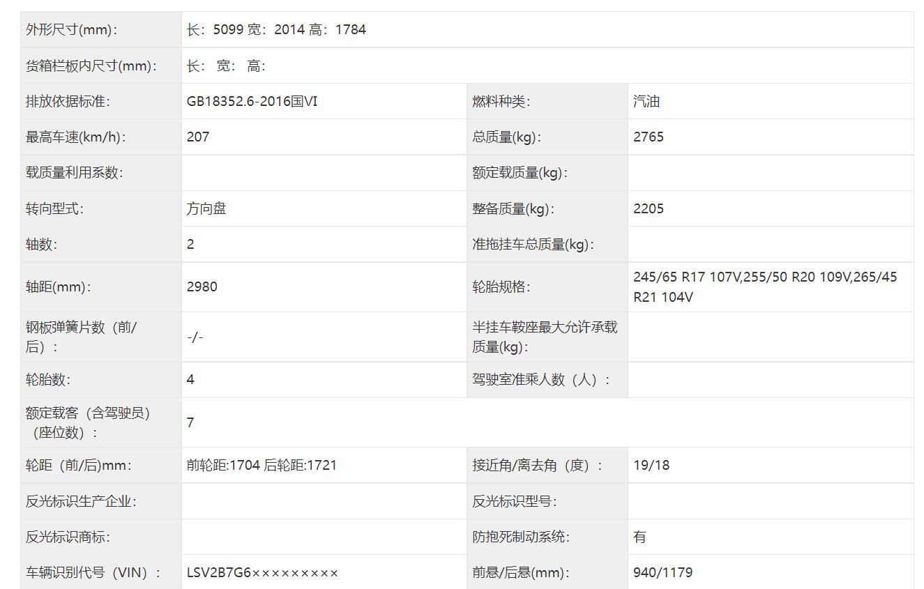 车身尺寸轻松超越Q7，上汽奥迪Q6申报信息曝光