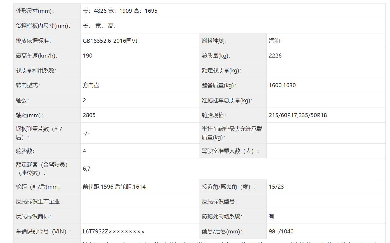 前脸设计语言夸张换装1.5T四缸发动机，新款吉利嘉际申报信息曝光