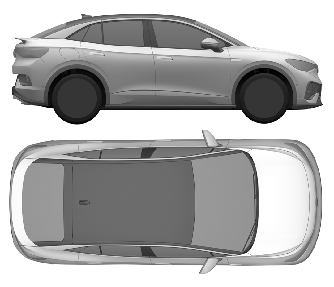 有望在大众安徽投产？大众ID.5国内专利图发布，大溜背造型像轿车