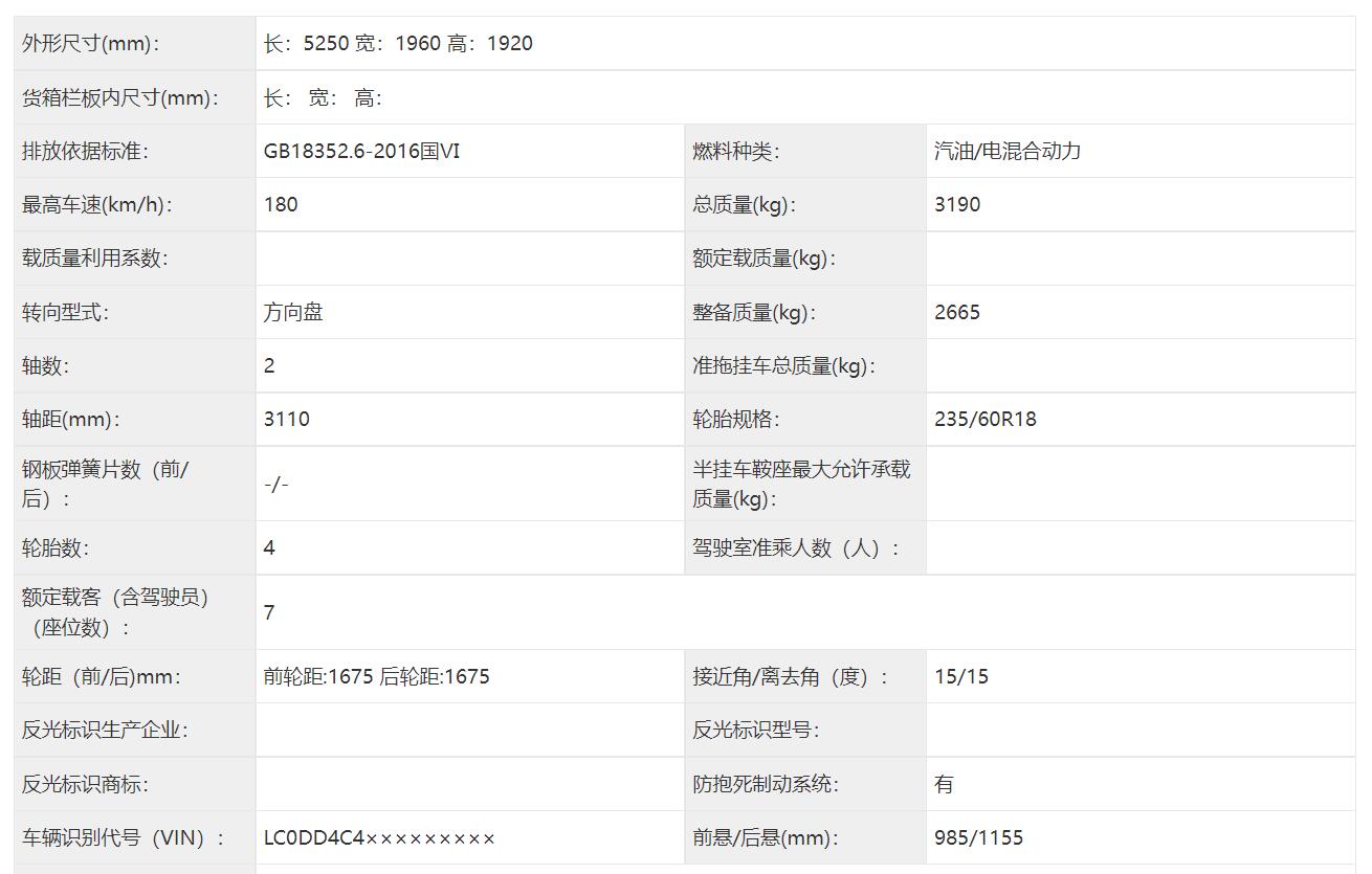 巨大主推插电混动版本，腾势D9申报信息曝光