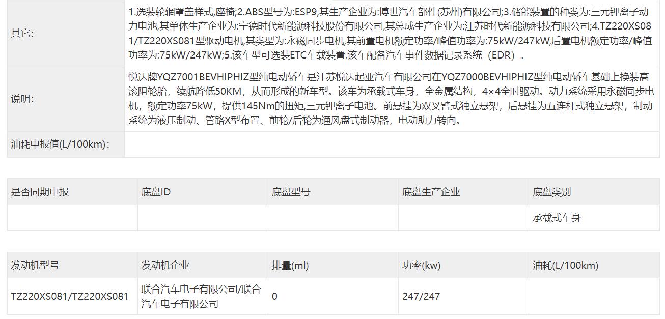 售价预计在60~80万元区间，高合HiPHi Z申报信息曝光